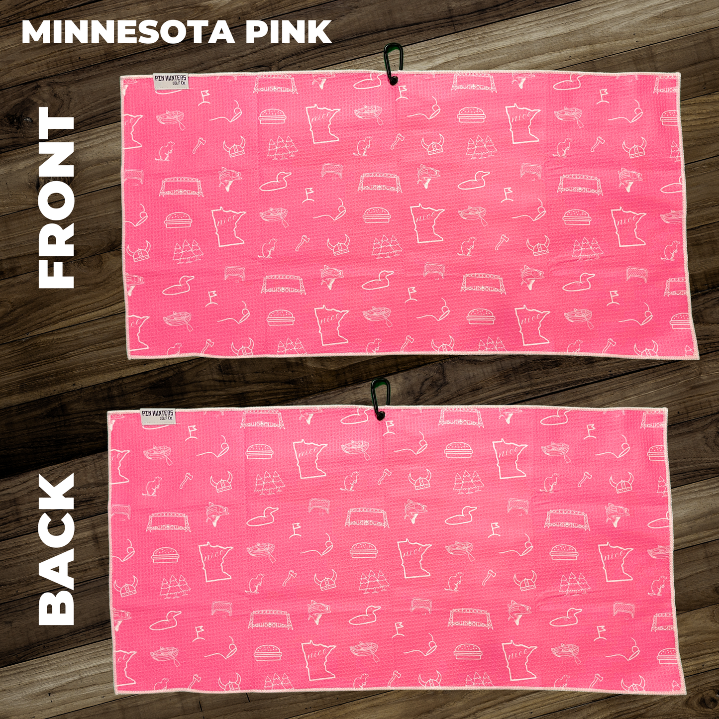 Minnesota Pink Golf Towel