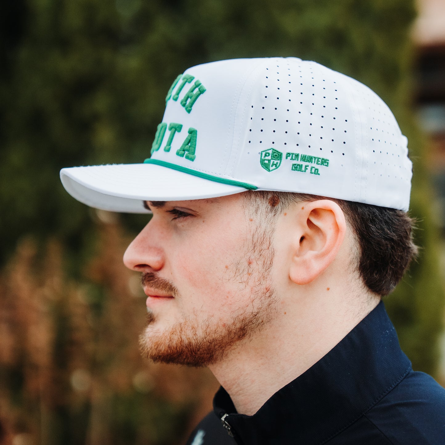 North Dakota Performance Hat - White