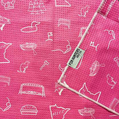 Minnesota Pink Golf Towel