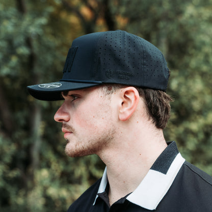 Pin Hunters Golf MIN Performance Golf Snapback Hat One Size Black