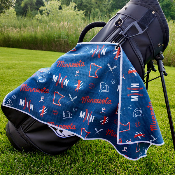 Minnesota Twins Golf Towel | Baseball Golf Gift – Pin Hunters Golf Co.