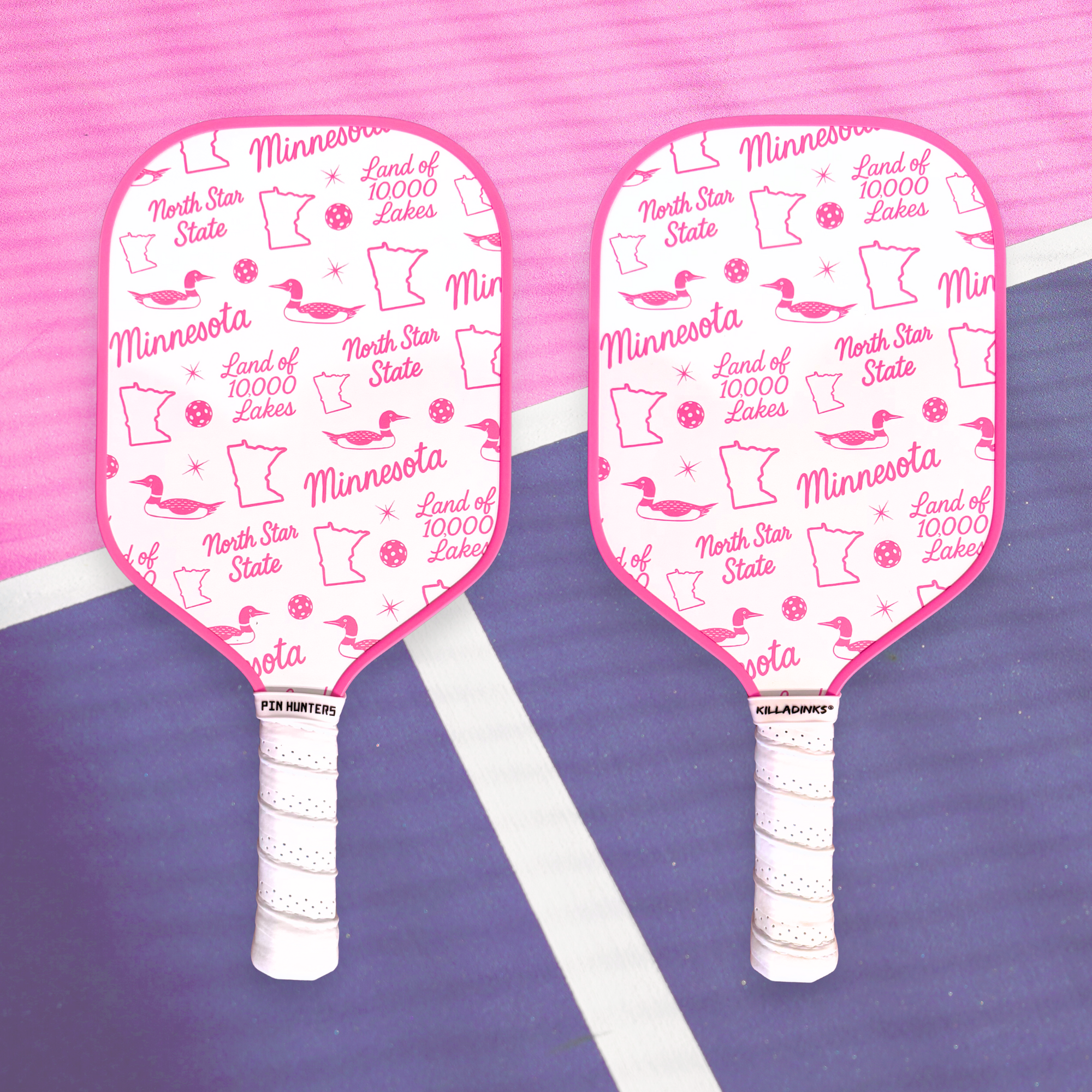 Minnesota Pink Pickleball Paddle – Pin Hunters Golf Co.